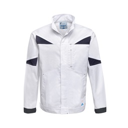 Munkaruha set TOP NOVA fehér kabát és kantáros nadrág