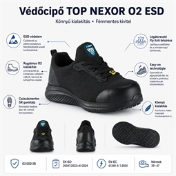 Védőcipő TOP NEXOR O2 ESD