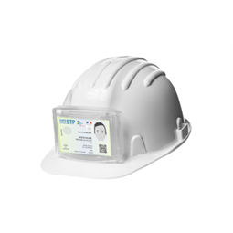 Névtábla tartó ipari védősisakhoz