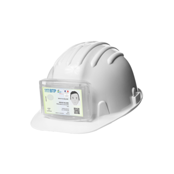 Névtábla tartó ipari védősisakhoz