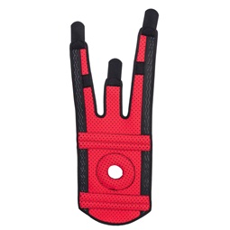 Nyitott patellás térdtámasz, fekete, ONE_SIZE