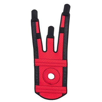 Nyitott patellás térdtámasz, fekete, ONE_SIZE