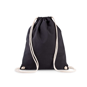 ORGANIC COTTON BACKPACK WITH DRAWSTRING CARRY HANDLES