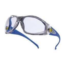 Szemüveg Pacaya polikarbonát lencse állítható dőlésszögű kék szárak clear