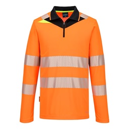 Póló DX4 Hi-Vis cipzáras L/S
