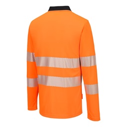 Póló DX4 Hi-Vis cipzáras L/S