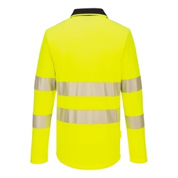 Póló DX4 Hi-Vis cipzáras L/S