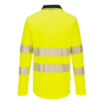 Póló DX4 Hi-Vis cipzáras L/S