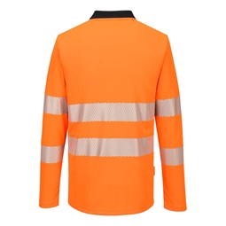 Póló DX4 Hi-Vis cipzáras L/S
