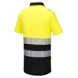 Póló DX4 Hi-Vis cipzáros Class 1 S/S