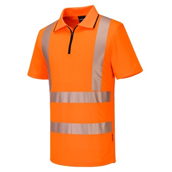 Póló KX3 Sport Hi-Vis cipzáros S/S
