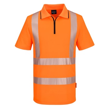 Póló KX3 Sport Hi-Vis cipzáros S/S
