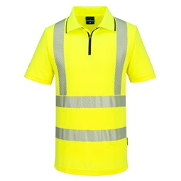 Póló KX3 Sport Hi-Vis cipzáros S/S