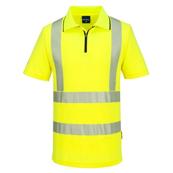 Póló KX3 Sport Hi-Vis cipzáros S/S