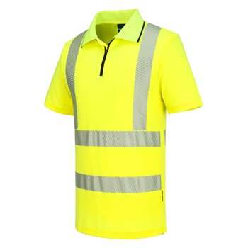 Póló KX3 Sport Hi-Vis cipzáros S/S