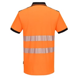 Póló galléros PW3 jól láthatósági S/S