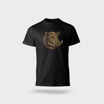 Póló (vaddisznó mintával) kereknyakú TOP