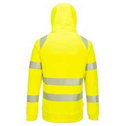 Pulóver DX4 Hi-Vis 1/4 zippzáras kapucnis