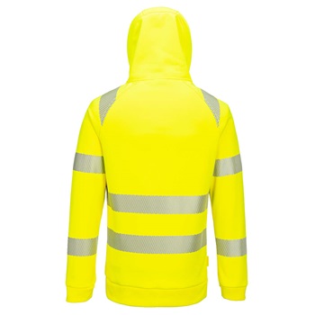 Pulóver DX4 Hi-Vis 1/4 zippzáras kapucnis