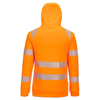 Pulóver DX4 Hi-Vis 1/4 zippzáras kapucnis