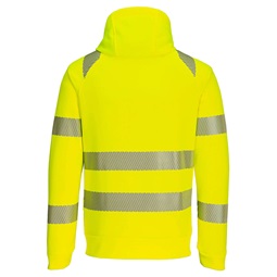 Pulóver DX4 Hi-Vis cipzáras kapucnis
