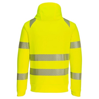 Pulóver DX4 Hi-Vis cipzáras kapucnis