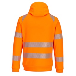 Pulóver DX4 Hi-Vis cipzáras kapucnis