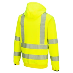 Pulóver KX3 Sport Hi-Vis cipzáras kapucnis