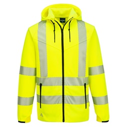Pulóver KX3 Sport Hi-Vis cipzáras kapucnis