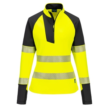 Pulóver PW3 Hi-Vis 1/4 Cipzáras