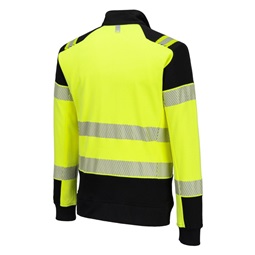 Pulóver PW3 Modaflame Knit Hi-Vis FR lángálló teljes cipzáras