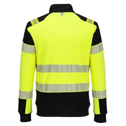 Pulóver PW3 Modaflame Knit Hi-Vis FR lángálló teljes cipzáras