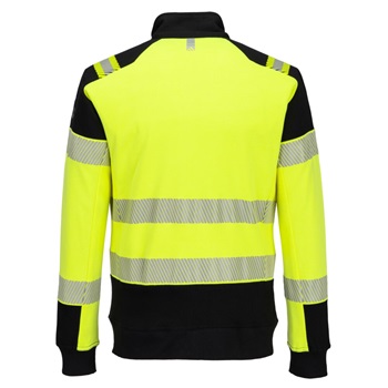 Pulóver PW3 Modaflame Knit Hi-Vis FR lángálló teljes cipzáras