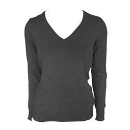 Pulóver V-nyakú 100% pamut 290g/m2 női