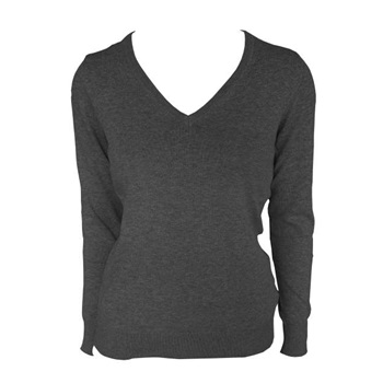 Pulóver V-nyakú 100% pamut 290g/m2 női