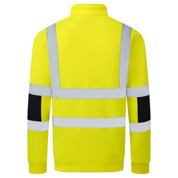 Pulóver jól láthatósági Knit 1/4 zippzár