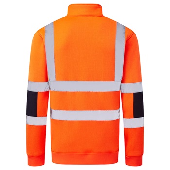 Pulóver jól láthatósági Knit 1/4 zippzár