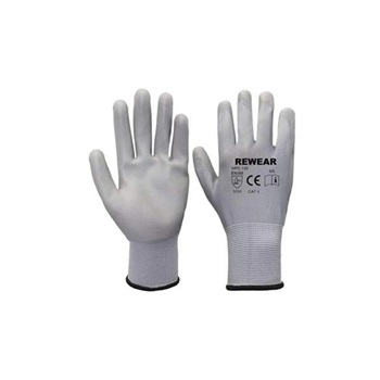 REWEAR PU mártott szerelőkesztyű szürke - 8 / KIFUTÓ / (szürke 8)