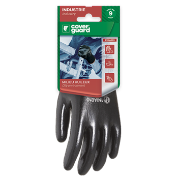 Szerelőkesztyű Eurolite 1NIAB, nitril mártás 3/4