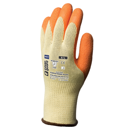 Szerelőkesztyű Eurostrong tenyerén latex