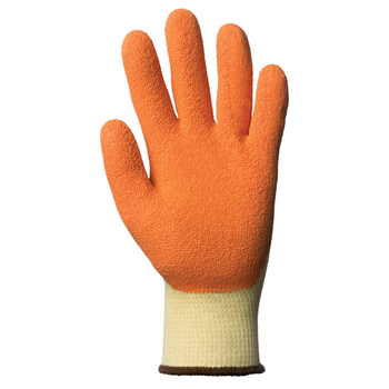 Szerelőkesztyű Eurostrong tenyerén latex