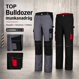 Munkanadrág Top Bulldozer 65% poliészter, 35% pamut