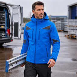TOP NOVA softshell munkakabát, 94% poliészter, 6% elasztán, vízálló