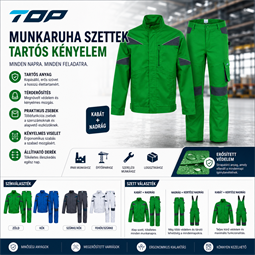 TOP NOVA munkanadrág, 65% PE, 35% pamut, multifunkciós zsebek, strapabíró