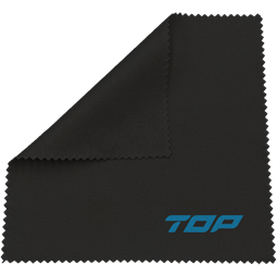 TOP OPTICLOTH tisztítókendő szemüvegekhez, 10db/csomag, fekete