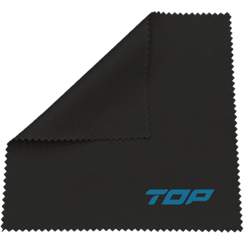TOP OPTICLOTH tisztítókendő szemüvegekhez, 10db/csomag, fekete