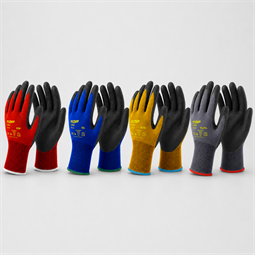 Védőkesztyű TOP THBIO nylon + bio nylon + spandex, latex hab mártással