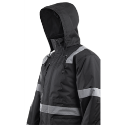 Télikabát SECURITE fényvisszaverő csíkokkal