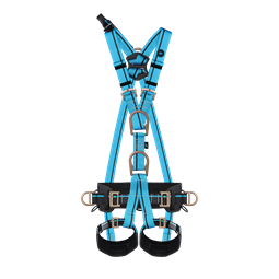 Testheveder Irudek Light 11 párnázott lábhurok, kék/fekete, universal