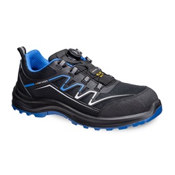 Védőfélcipő KPU Mesh Trainer S1PS ESD SR FO, fekete/kék